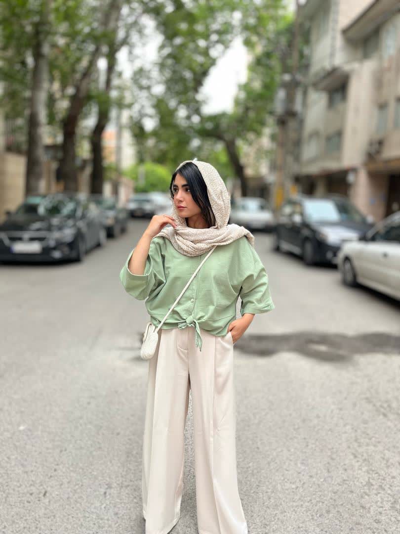 شومیز جلو گره 2563